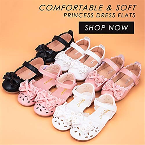 Sapatos de igreja Meckior Infantil Menina Mary Jane Ballerina sem cadarço Vestido de princesa Dança