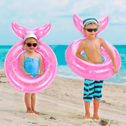 MoKo Pool Floats, Mermaid Inflatable Swim Tubes Floaties