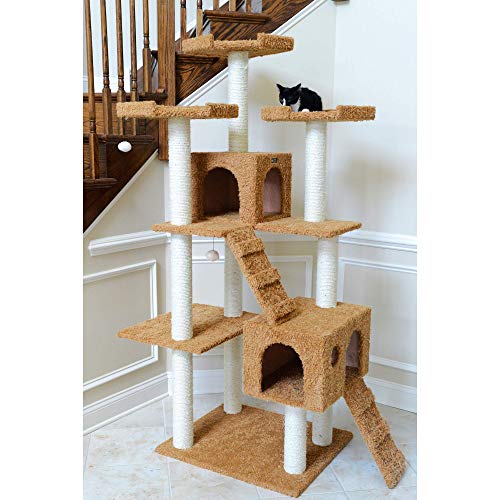 Casa para gato Armarkat madera 74 pulg marrón miniatura 5