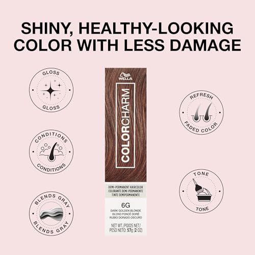 Image of COLORCHARM Demi Permanent Hair Color - Gloss, Refresh & Tone - 2 Fl Oz | Shea Butter | Free of ammonia, gluten, parabens, and animal-derived ingredients.