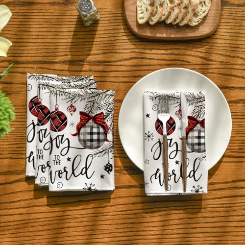 Servilletas de Tela Horaldaily Navidad 18x18 Inch Set 12 miniatura 2