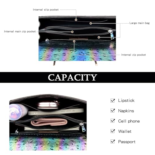 Eslcorri Satchel Purse and Crossbody Bags for Women, Leather Chain Vintage Evening Clutch Shoulder Handbags4