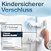 MUTKIND® 12 Stück Kindersicherung Schrank (Mit Kleber von TESA) - Extra Starker Halt - Schranksicherung Baby - Schubladensicherung für Schränke, Kühlschrank, Türen - Kindersicherung Schubladen Weiß