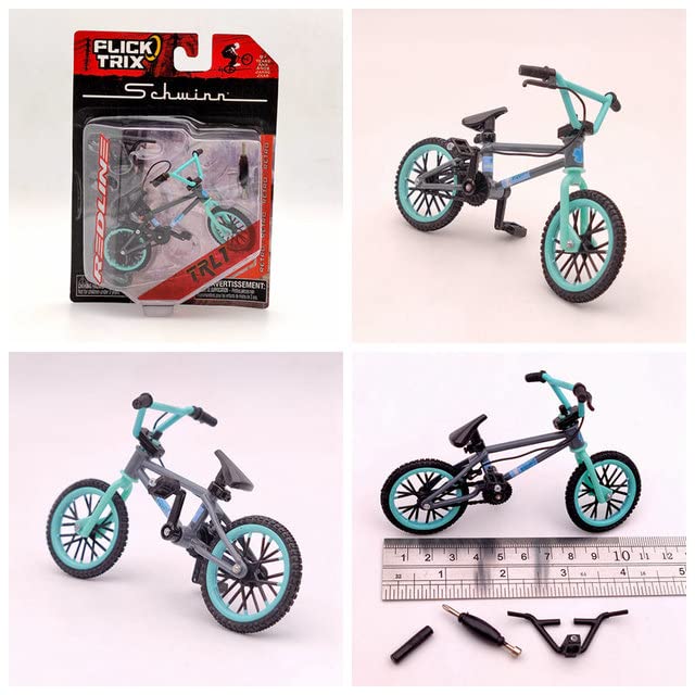 AEPRO - TRIX Miniature BMX Finger Bike PREMIUM Тоуs Diecast Bicycle Gifts Models (Street Hits-Grey)
