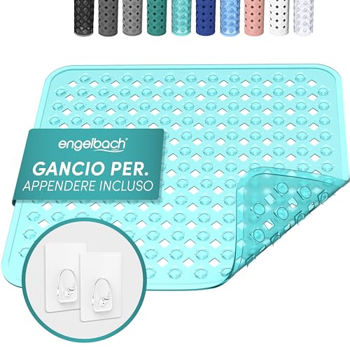 Engelbach® Tappetino doccia antiscivolo 53x53cm - Tappeto...