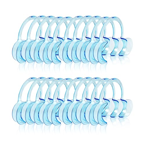 20 Stück Mundöffner für Erwachsene - C-Form Mundöffner - Wangenhalter - Intraorale Lippen Mundöffner - Mundöffner 20 Stücke Dental C-form Typ Klar -Mundseparator - C-Form Mundöffner Mund Lippenöffner