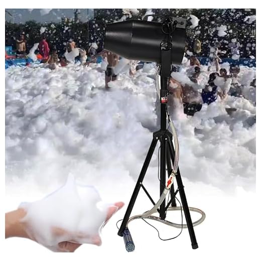 MáQuina De Efecto De Espuma Para Escenario Al Aire Libre 1000W (Cabezal Agitador Arriba/Abajo), Salida De Espuma De 20㎡/Min (Distancia De Chorro De 6-10M), Fiesta Discoteca Navidad