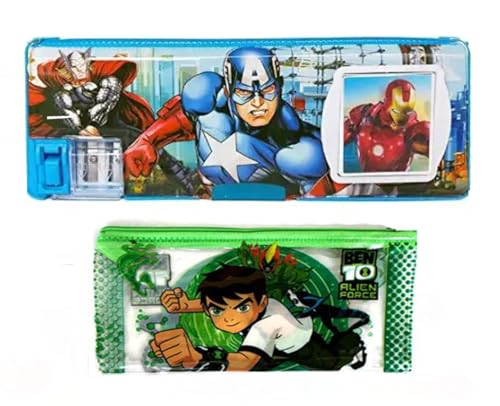 SHUDAUSHI Calculator Geometry Box for Kids with Dual Sharpener