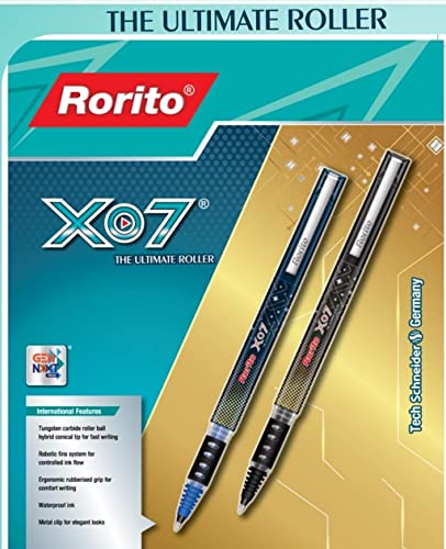 Image of Rorito X07 XO The Ultimate Roller Pens Blue Writing 7 Pcs