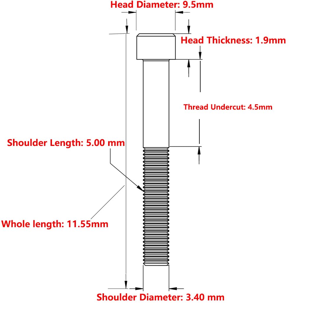 Deal4GO 10-Pack Phillips Flat-Head 6#32 * 3/8 3.5-inch Hard Drive Screws Shock Absorption Computer PC Case HDD Screws (Silver)