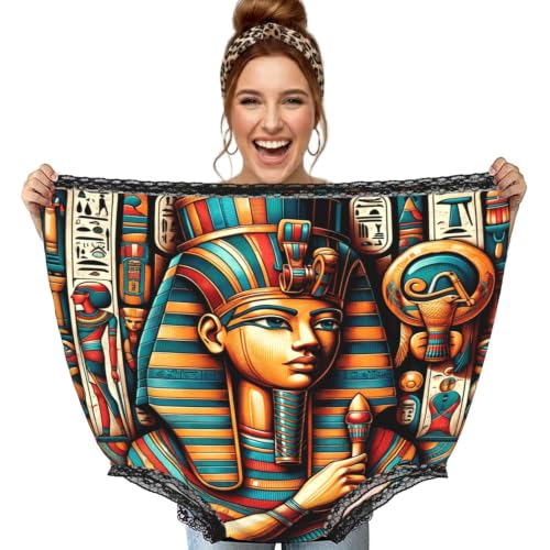 Culotte surdimensionnée noir Augenstern motif dieu égyptien géant drôle