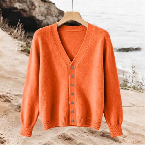 Cardigan Sweaters for Women V Neck Long Sleeve Knit Cardigans Shrug - image 3