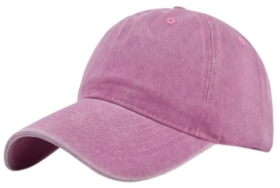 SwooK Stonewash Classic Snapback Baseball Cap for Mens Boys Womens Girls Sport Adjustable Cotton Mens Womens Caps Cap (Light Pink) (B0C3RLFXZJ) Amazon Price History, Amazon Price Tracker