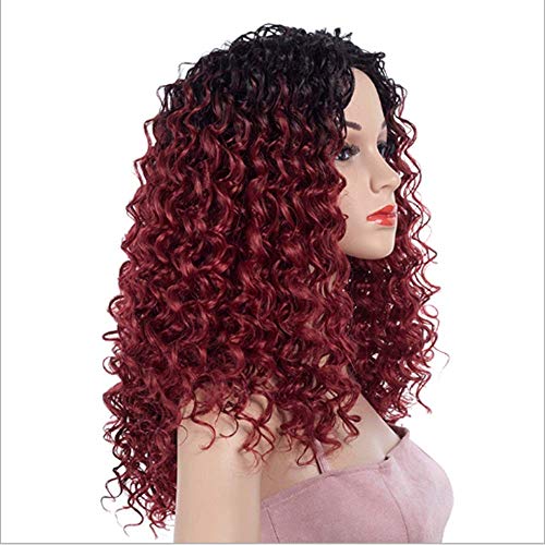Perruque Africaine Femme 59CM dégradé petit volume visage - 5