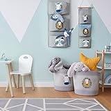 Zeller 14288 Aufbewahrungskorb 'Zebra' Baumwolle/Polyester, ca. Ø 30 x 30 cm, Kinderzimmer, Ordnungskorb