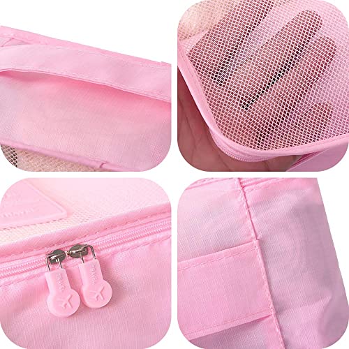Image of Rojeam 6 Set Packing Cubes Multi-Functional Travel Storage Bags Clothing Sorting Packages