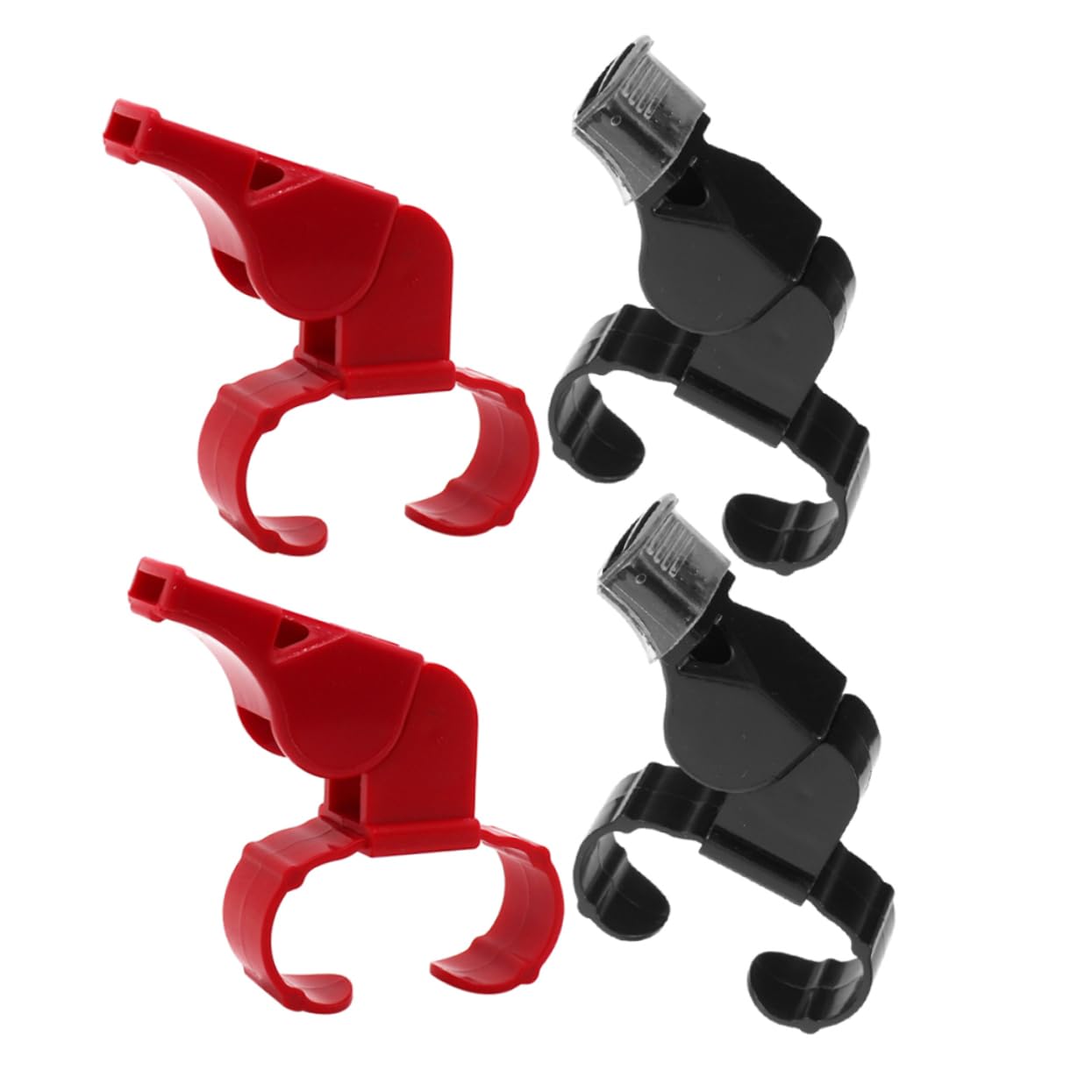 Toddmomy 4pcs Sports Whistle Ring Loud Sound for Referees for Basketball Soccer Volleyball Compact and Lightweight for Outdoor Activities