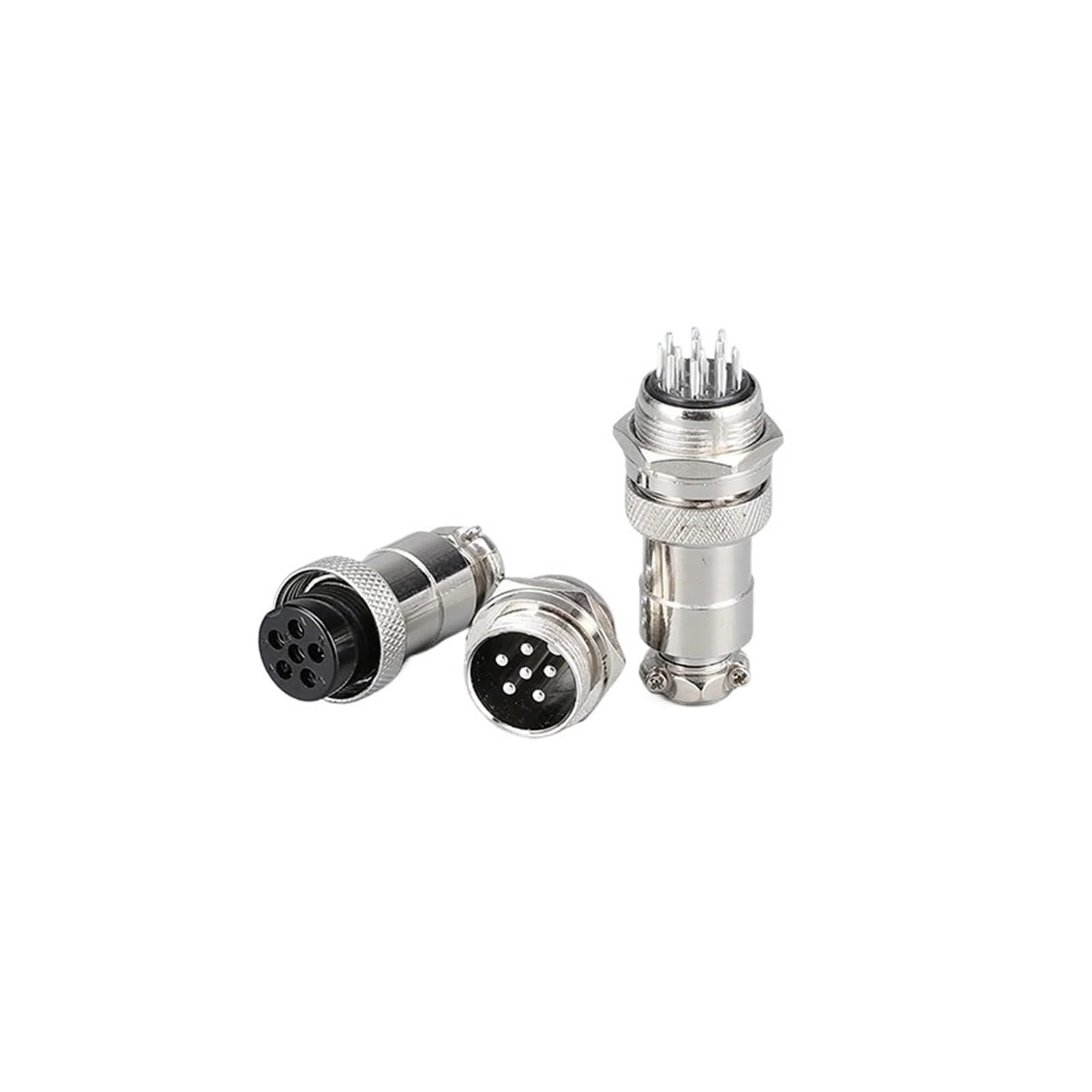 Conector de aviación GX20 6 pines hembra chasis macho juego de 5 uds 7