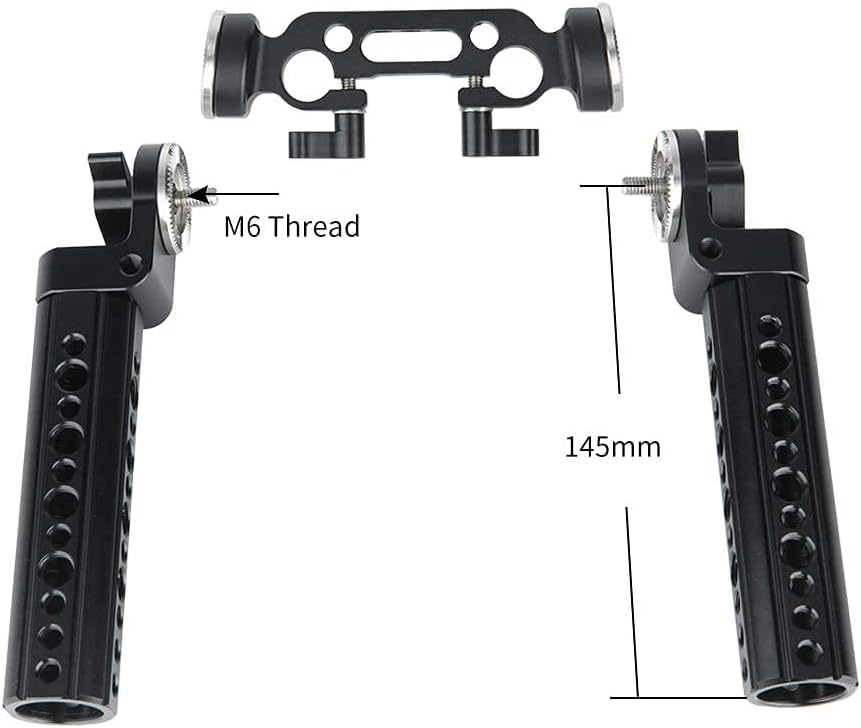 Product Deal NICEYRIG 15mm Shoulder Rig Handle Kit Rosette Mount Grips for ARRI M6 Thread for DSLR Camera Cinema Camcorder Heavier Rig