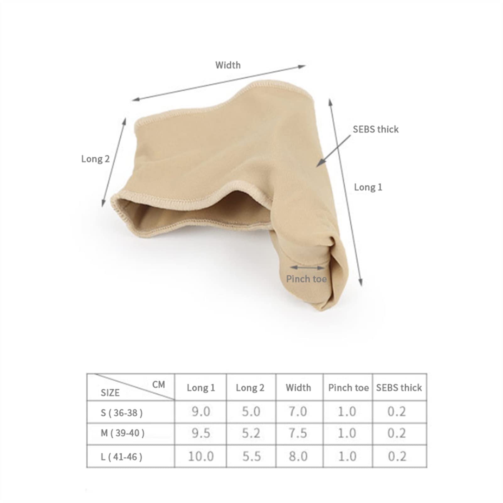 Zehenspreizer Socken Hallux Valgus Bunion Corrector Orthesen Füße Knochen Daumenversteller Korrektur Sockenglätter Pediküre Werkzeug 2 Stück