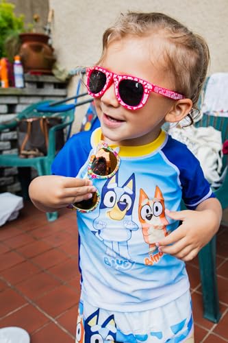 Bluey UPF 50+ Pullover Rash Guard and Swim Trunks Outfit Set Infant to Little Kid Sizes (12 Months - 7-8)3