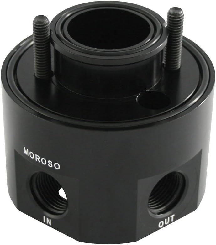 Moroso 23691 Oil Filter Adapter, Fits Big Block Chevy Mark IV Engines, Use w/Oil Cooler