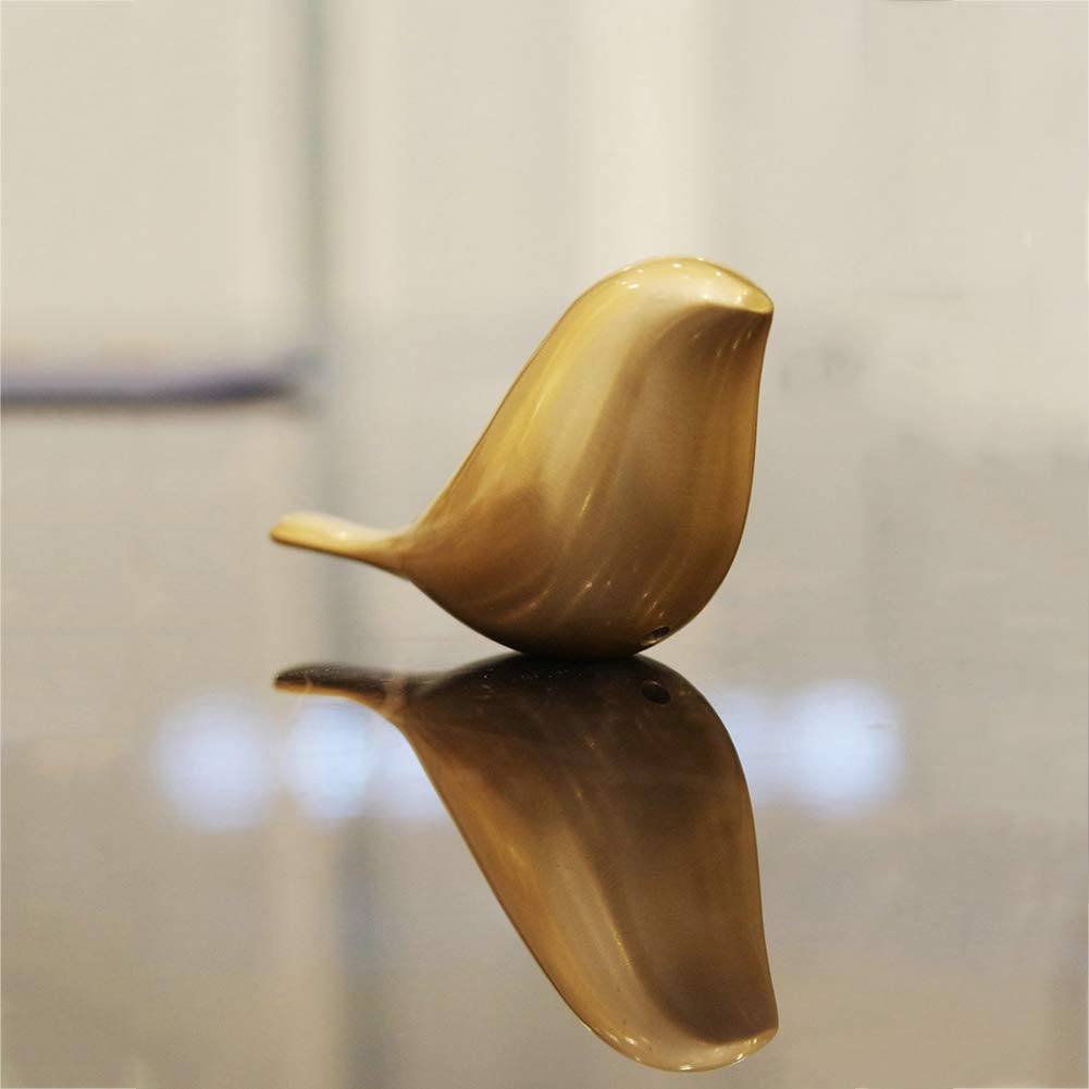 金属の鳥の置物 ダークブラウン 金色アクセント Amazon.co.jp: 金属製の鳥の像, 銅鳥フィギュア金鳥の装飾小さな