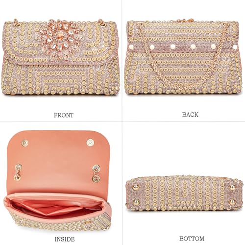 Image of Women's Evening Handbags Rhinestone Purse Crystal Evening Clutch for Women Formal