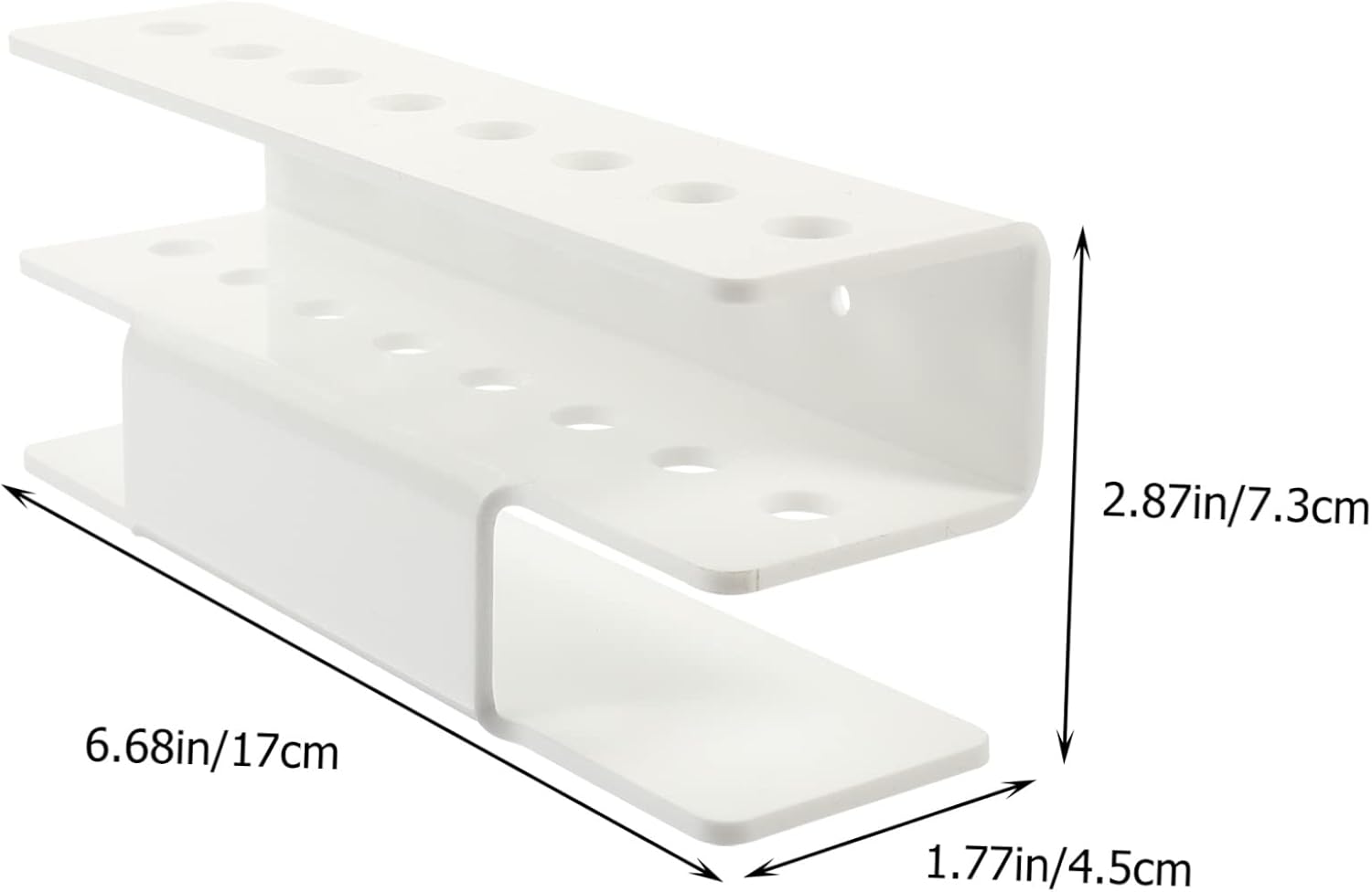 Acrylic Darts Wall Rack Holder for Accessories, White Storage image 2