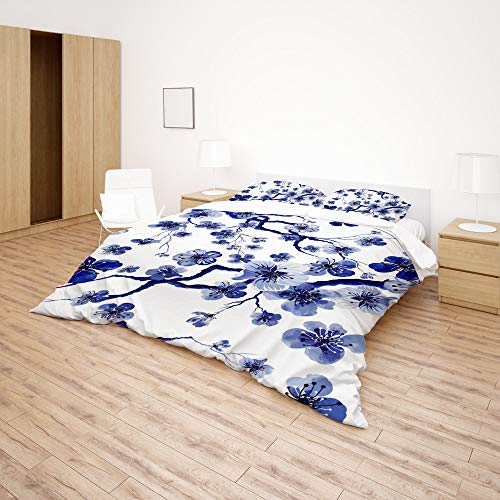 Parure de lit fleurs de cerisier pour un sommeil poétique et doux super king - 5