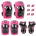 ValuTalks Protección Patines Infantil,Set Rodilleras y Coderas Muñequeras para Patinaje Ciclismo Monopatín Bicicleta Skate(6PCS)