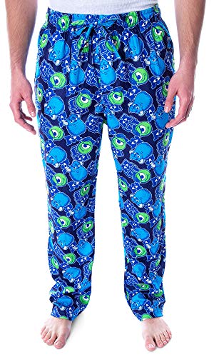 Disney Men's Monsters Inc. Monsters University Mike Wazowski And Sulley Loungewear Sleep Pajama Pants - Main Image