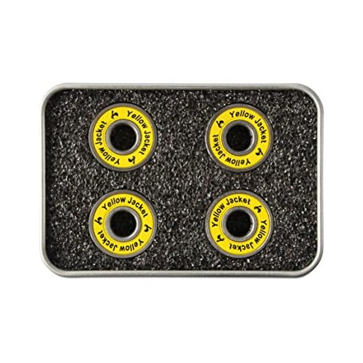 Yellow Jacket Premium Scooter Bearings, Kick Scooter, 608, ABEC 9, Yellow Jacket (Pack of 4)