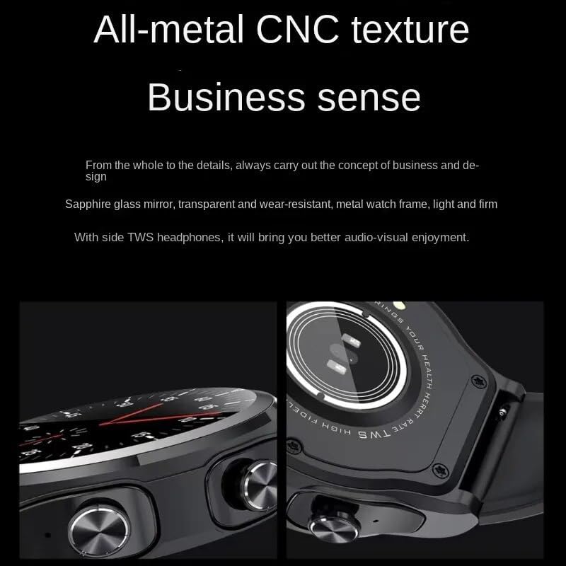 Miniatura 2 de Reloj inteligente con auriculares, reloj inteligente 2 en 1, auriculares inalámbricos Bluetooth de 1.32 pulgadas, frecuencia cardíaca, presión