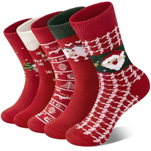 Image of Loritta Wool Socks for Women, Winter Warm Hiking Boot Socks Gifts