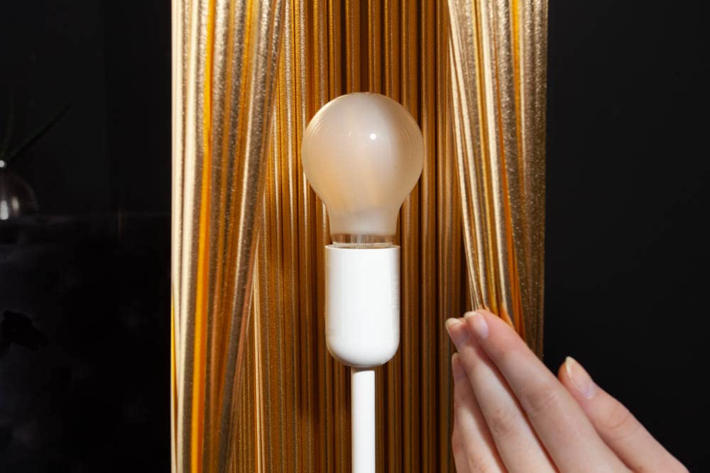 invicta INTERIOR riess-Ambiente.de Moderne Designer Stehlampe Paris 120cm Gold Stehleuchte Wohnzimmerlampe