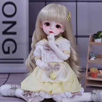 BJD 1/8 ほぼ新品 女の子 眼球あり Amazon | Meeler BJDドール フルセット1/6 球体関節人形 女の子