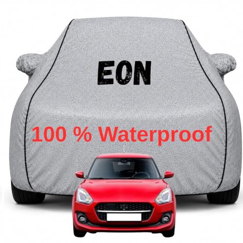 Image of Durable Full Body Waterproof Eon Car Cover | Premium Polyester Silver Cover | Custom Fit Vehicle Protection | UV Resistant, Dustproof, Scratch Resistant, Heat & Wind Protection