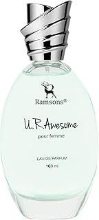 Ramsons U R Awesome Perfume for Women - 100ml | Top Note - Fruity, Citrus, Mint & Aqua | Middle Note - Floral, Sea Grass &... Price In India