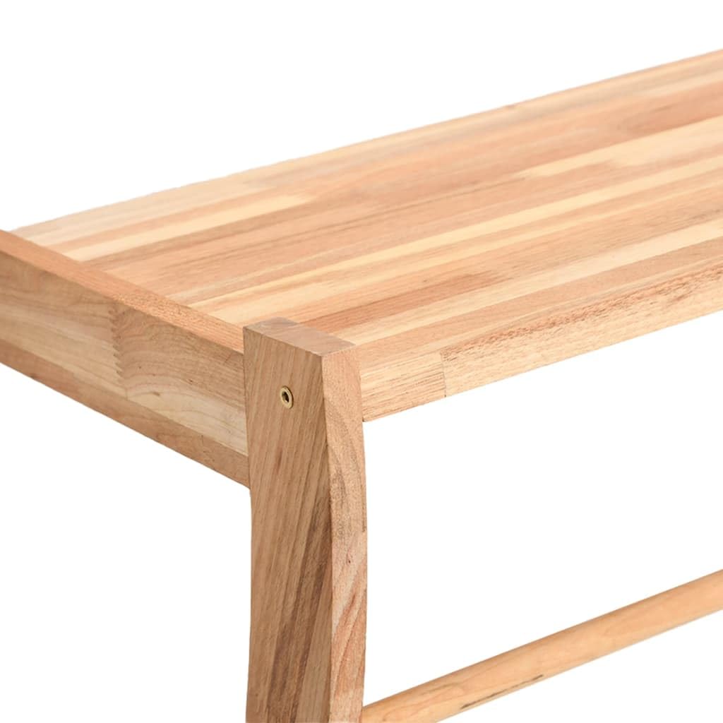 vidaXL Porte-Serviette 60x25,5x49 cm Bois Massif de Noyer