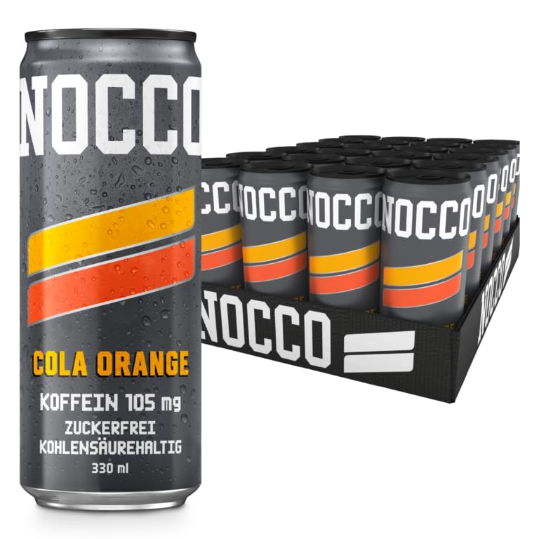 16 Dosen NOCCO BCAA Drink | Cola Orange | Buxtrade | 330 ml |105 mg Koffein