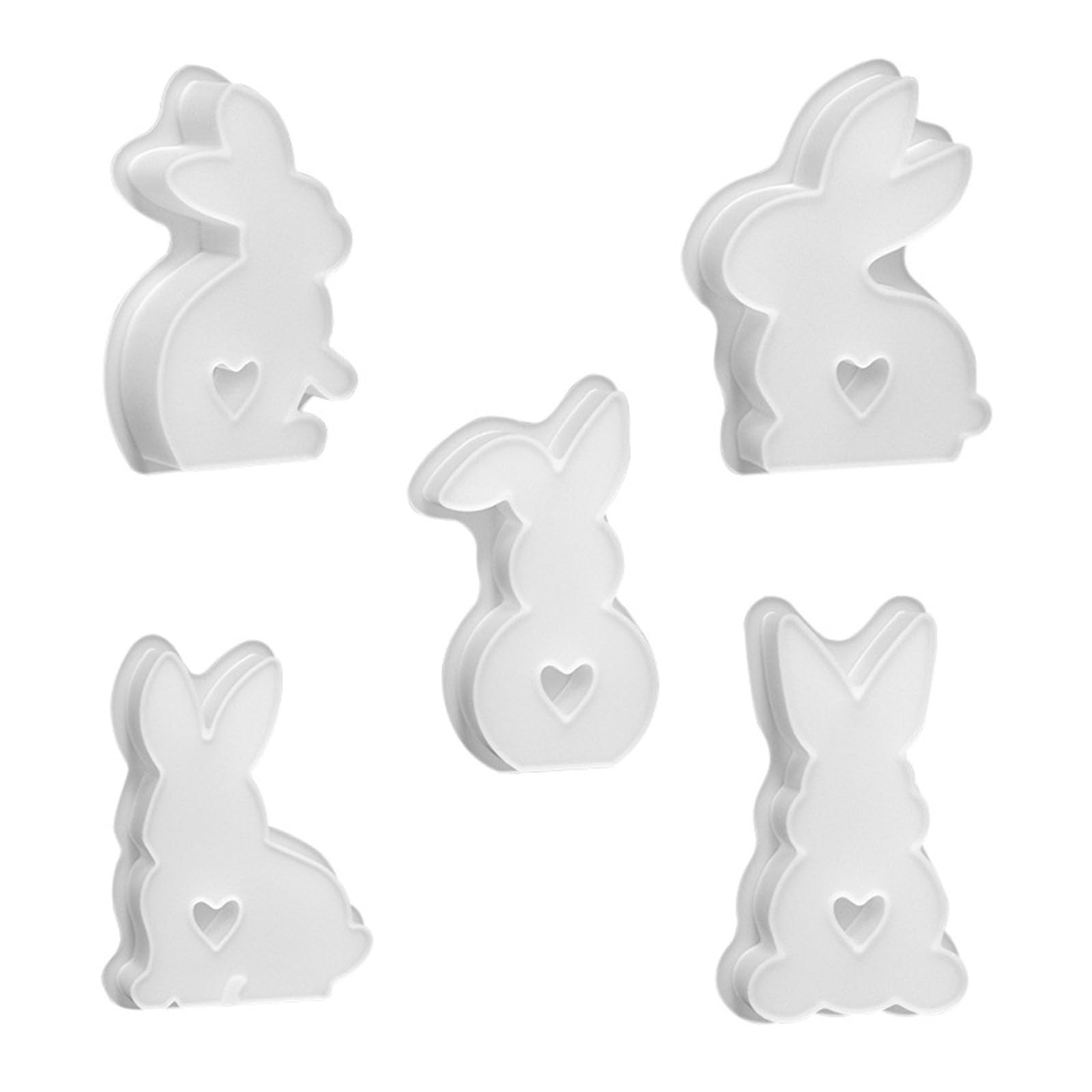 our fave 4Pcs Bunnies Silicone Molds for Epoxy Resin Soap Chocolate Fondant Gypsum for Decoration Rabbits Mold for Chocolate