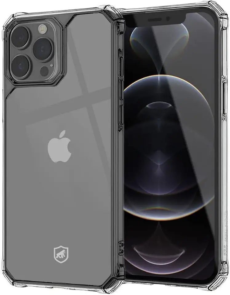 Gshield Capa Case Capinha Clear Proof Anti-impacto com Quinas Reforçadas (Transparente, iPhone 12 Pro Max)