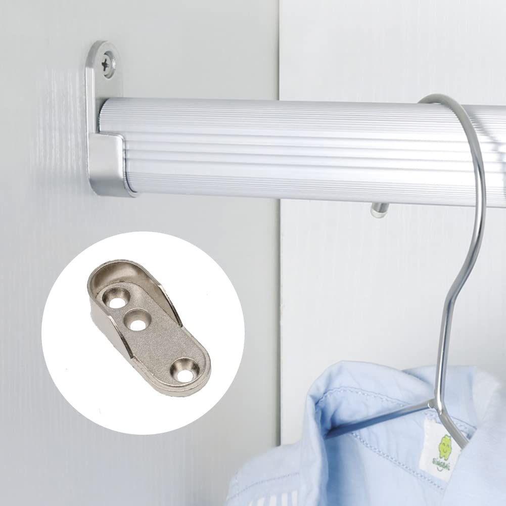 Supports Tube de Penderie, Supports D'extrémité Rail, Support Tringle à Vêtements, Support de Tube de Placard, Support Tringle Penderie, Support de Barre de Penderie, 20 Pièces Supports Tube de Penderie, Supports D'extrémité Rail, Support Tringle à Vêtements, Support de Tube de Placard, Support Tringle Penderie, Support de Barre de Penderie, 20 Pièces