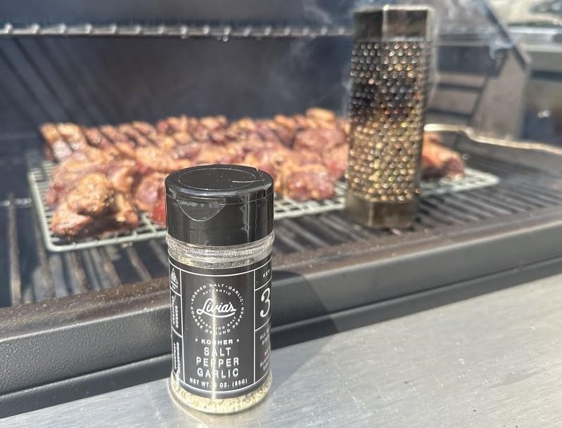 Livia’s Salt Pepper Garlic Seasoning | Award-Winning SPG Seasoning with Kosher Salt, Coarse Black Pepper & Garlic for Steak, Chicken, Burgers & Veggies | All Purpose BBQ Rub for Grilling | 28.4 oz - Image 7