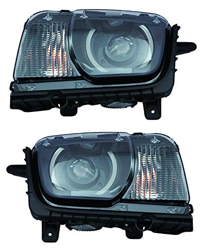 For Chevrolet Chevy Camaro | Zl1 Headlight 2010 2011 2012 2013 Driver and Passenger Side Headlamp Assembly Replacement