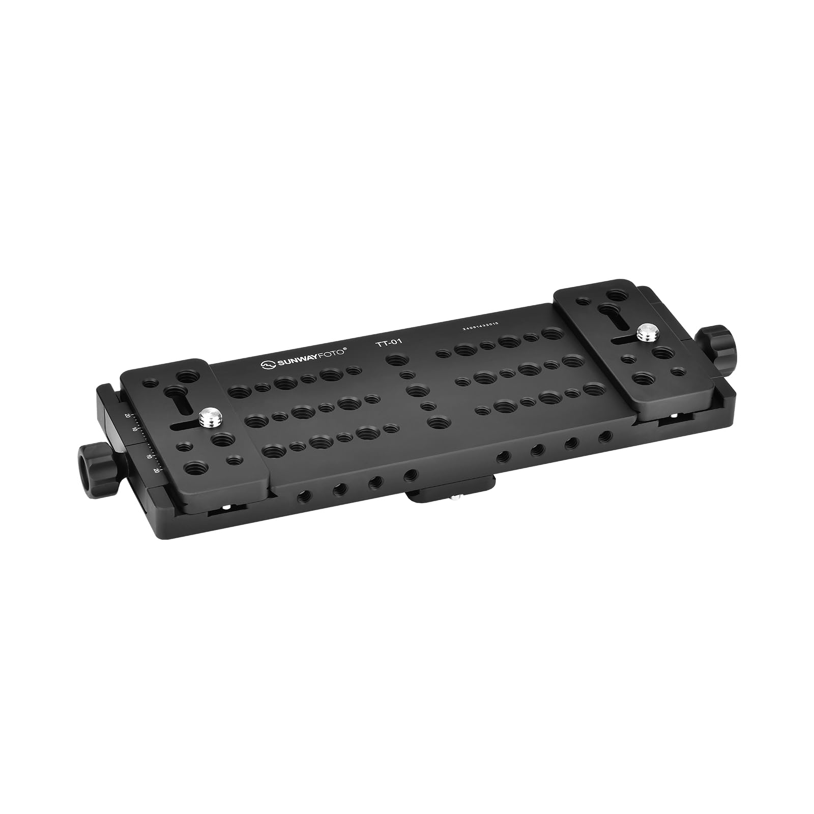 SUNWAYFOTO TT-01 Tripod Tactical Table, Tac-Table, Multi-Purpose Mounting Platform, Integrated Arca Rail, 1/4" and 3/8",Hunter Tripod Plate,11.2''x3.6''(285mmx91mm)