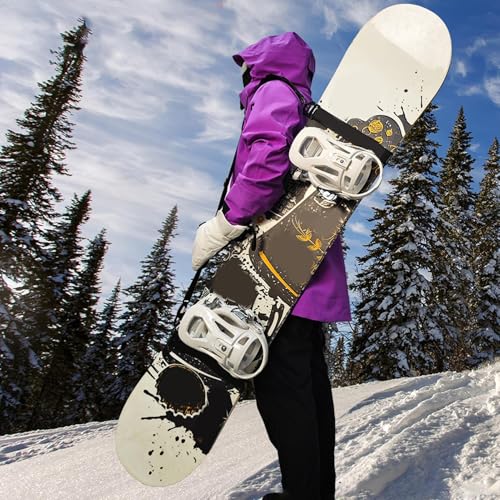 Sangle de transport pour snowboard et ski antidérapante réglable