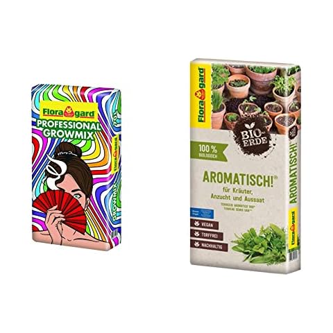 Floragard Professional Growmix 70 Liter - Topfsubstrat mit Perlite & Bio-Erde Aromatisch 1x40 Liter Cover