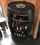 mueble bar tipo barril que haría una gran adición a cualquier hogar, Man Cave, Home Bar o sala de estar.
